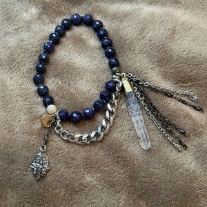 Love-thirteen.com charm bracelet with Hamsa